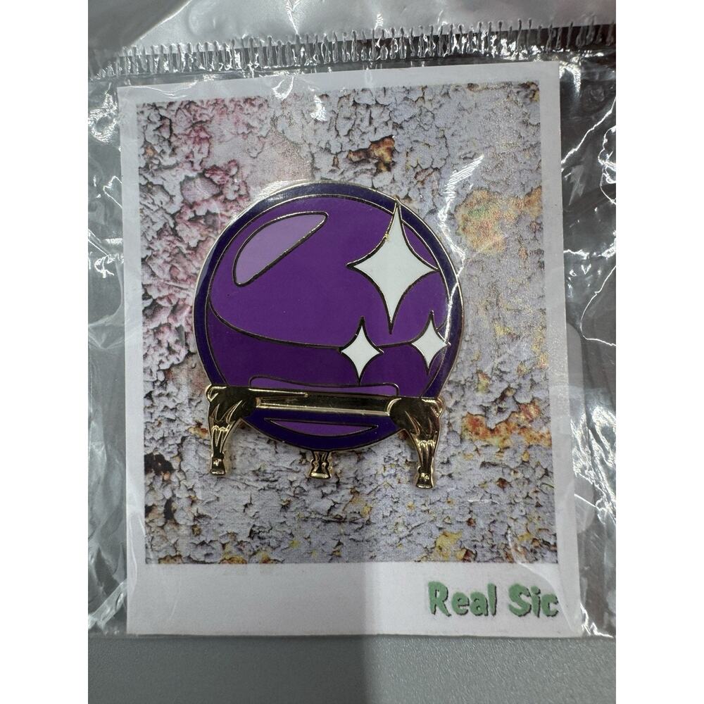REAL‎ SIC Crystal Ball Enamel Lapel Pin